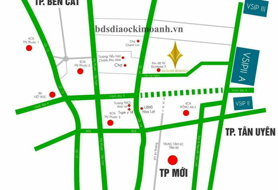 Vị trí dự án Richland Residence