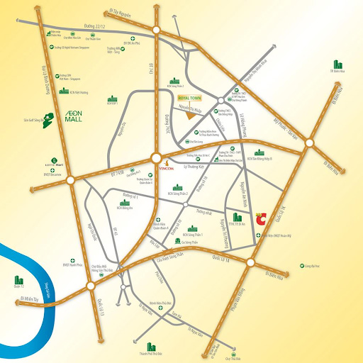 Dự Án Royal Town Bình Dương 6 vi-tri-trong-diem-du-an-royal-town