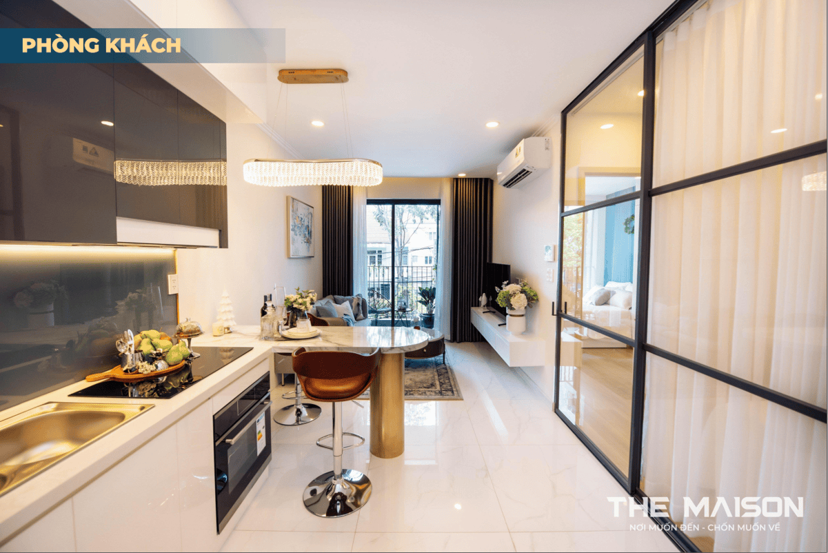 The Maison Bình Dương - Căn Hộ Cao Cấp Ven Sông Đáng Sống Nhất 2024 20 Phòng khách rộng rãi sang trọng