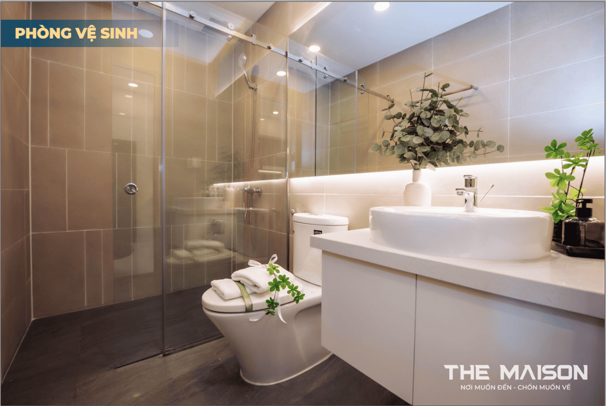 The Maison Bình Dương - Căn Hộ Cao Cấp Ven Sông Đáng Sống Nhất 2024 22 Nhà vệ sinh bàn giao full nội thất