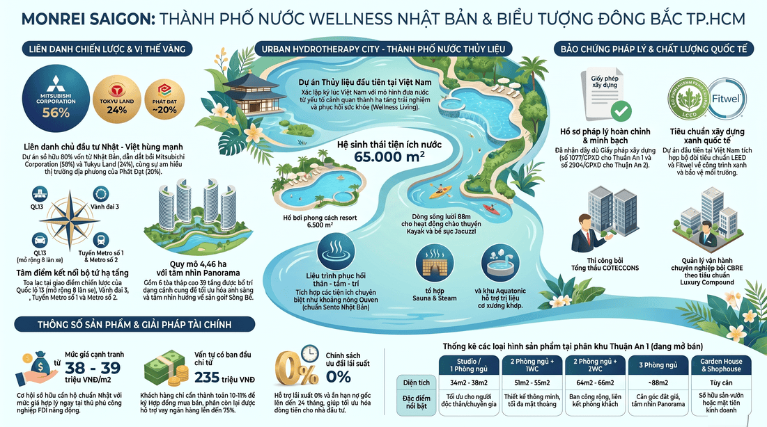 Monrei Saigon Chỉ Với 235 Triệu - Bảng Giá & Chính Sách Mới Nhất 2026 1 infographic clean Du An Thanh Pho Nuoctien do thuc te green skyline