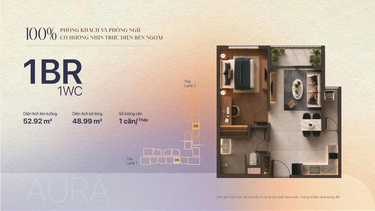 TT Genesis Nhà Bè – Bảng giá, Mặt bằng Và Chính sách 09/2026 4 layout can 1pn